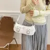 Bolso Versátil para el Hombro para Viajes Diarios de Mujeres, Nuevo Estilo Transfronterizo, Bolso de Motocicleta Personalizado de Moda Genial, Bolso de Hombro Único de Gama Alta de Nicho