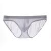 Junyou Ropa Interior Transparente de Seda de Hielo para Hombre Cintura Baja Delgada Transpirable Sexy Calzoncillos Verano Moderno Shorts Juveniles para Hombre