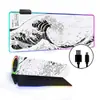Alfombrilla de ratón luminosa RGB para Gaming E-Sports Pad para teclado Transfronterizo Estilo nacional Engrosada Pad para escritorio de oficina LED Colorida Tamaño Grande