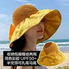 Sombrero Transpirable para el Sol para Mujer, Sombrero Popular para Protección Solar al Aire Libre para Primavera y Verano, Sombrero Versátil para Protección Solar, Sombrero de Pescador con Lazo