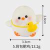 Micro decoração de paisagem bonito pouco gordo frango resina artesanato carro console central decoração decoração de casa presente atacado