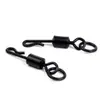 Yongen Pesca de Carpa Europeia Girador Tipo Q Americano + Argola Única Cobre Preto Fosco Argola Figura 8 Suprimentos de Pesca Acessórios de Equipamento de Pesca