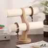 Soporte de Exhibición para Pulseras Bambú y Madera Celebridad de Internet Multifuncional Puesto de Pulseras de una Sola Capa para Mercados Nocturnos Soporte de Tres Capas para Relojes Pulsera