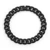 Amazon Wish Aliexpress Ebay Cadena Cubana Hip-Hop para Hombre Acero Inoxidable Hebilla Única Pulsera con Rectificado Hexagonal Acero de Titanio