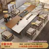 Estilo Zen Formato Grande Baldosa Cerámica Mesa para Preparar Té Mesa de Té y Juego de Sillas Moderno Minimalista Lujo Ligero Oficina Hogar Nuevo Estilo Chino Madera Maciza