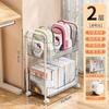 Gabinete Móvil, Mochila Escolar, Artefacto de Almacenamiento de Libros Multicapa Debajo de la Mesa, Estante de Almacenamiento con Carro Doméstico, Estante de Almacenamiento Acrílico de Pie