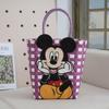 Bolsa Larga de Plástico Tejido Gato Hawaiano Kitty Bolsa Tejida Casual para Vacaciones Bolso de Mano Bordado de Dibujos Animados Lindo