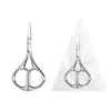 Tijeras Puntiagudas para Pestañas de Acero Inoxidable Modelo Nuevo Personalizado, Tijeras Pequeñas de Cabeza Redonda, Tijeras para Recortar Cejas, Recortador de Cejas y Vello Nasal