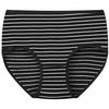 Cueca Feminina Listrada Clássica 100% Algodão Atacado Cintura Média-Alta Levanta Bumbum Calça Curta Vermelha Grande