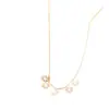 Joyas Lele Artesanía Retro Nuevo Diseño de Margarita de Nicho Cadena para Clavícula Regalo para Mejor Amiga Necklace de Lujo Ligero