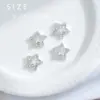 Serie de Accesorios para Uñas Transfronterizos Super Brillantes Huecos de Aleación Incrustados con Diamantes Colgantes de Estrella Rhinestones para Uñas DIY Artículo Caliente Transfronterizo