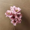 Flor de Campanilla de Plata Hecha a Mano Flor Seca Adornos Estilo Ins Decoración Artística Pequeña Fresca Flor de Ciruelo Pequeña Campana de Viento Flor de Ciruelo Decoración del Hogar