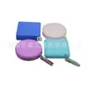 Llavero color caramelo pu cinta métrica de regalo 1.5 metros regla para medir abrigos regla suave cinta métrica pequeña retráctil