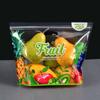 Bolsa de plástico transparente desechable para envasado de frutas frescas, bolsa autosellada perforada y transpirable, envío gratuito