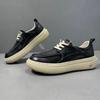 Zapatos de Hombre Estación Europea 2025 Zapatos Casuales de Piel de Vacuno de Capa Superior para Hombre Mocasines Feos Lindos para Hombre Zapatillas Deportivas Modernas Combinables