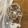 Cachecol para Bebê Outono/Inverno Novo Estilo Padrão Coração de Diamante Cachecol Triângulo de Camada Dupla para Meninos e Meninas, à Prova de Vento e Quente, Versão Coreana
