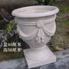 Columna Romana Macetero Patio de Villa Entrada Grande de Pie Exterior Jardín Balcón Adornos Decorativos Maceta