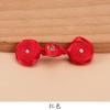 Botón de Hebilla Cheongsam Botón de Rosa con Diamante Cuentas de Jade Tejidas a Mano Chinas Botón Decorativo para Ropa Camisa Accesorios