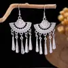 Pendientes de Pavo Real para Minorías Étnicas, Regalos Retro de Plata Miao Estilo Étnico, Accesorios de Pendientes Vintage de Imitación Plata