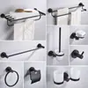 Suporte de Toalha Redondo Preto para Banheira Estilo Nórdico Aço Inoxidável 304 Barra de Toalha Rack de Armazenamento para Banheiro Conjunto de Ganchos Pintura Eletrostática