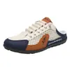 Zapatos sin cordones para hombre con diseño de malla transpirable, Nuevo modelo transfronterizo, Zapatos casuales transpirables versátiles de moda para hombre