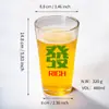 Copo de Cerveja Artesanal Personalizado Copo Criativo Copo Comercial para Suco Leite Boca Larga Copo Americano Pint Estilo Ins Copo de Vidro