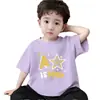 Camiseta Interior Transpirable de Algodón Puro para Niños, Camiseta de Manga Corta de Verano para Niños, Top Estilo Coreano Guapo con Estampado de Dibujos Animados