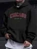 Sudadera con estampado creativo de Chicago Illinois para hombre, jersey de calle, nueva colección de otoño, ropa urbana, suave, casual