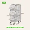 Estante de Almacenamiento para Cocina, Cesta de Almacenamiento de Frutas y Verduras de Múltiples Niveles de Pie, Estante Multifuncional para Artículos Varios del Hogar, Estante de Almacenamiento para Snacks