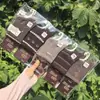 Meias Esportivas de Algodão Meia-Panturrilha Masculinas e Femininas Meifulong na Série de Cores Aveia Fresca e Maillard, 26 Outono/Inverno