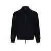 # Chaqueta Cálida Versátil de Color Sólido Ovdy de Punto Cardigan de Punto con Cremallera y Cuello Medio Alto Suéter Casual Simple de Gama Alta
