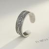 PAG &amp; MAG Anillo europeo y americano de plata S925, anillo abierto de plata tailandesa, anillo de cola de moda, venta al por mayor