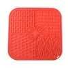 Tapete de Lamber para Pets Transfronteiriço Silicone Ventosa Cão Tapete de Lamber Quadrado Antiderrapante Base para Pets Gatos e Cachorros Podem Usar Bandeja de Alimentação Lenta
