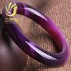Pulsera de Ágata Púrpura Natural Pulsera de Jade para Mujer Términos Redondos Color Primario Pulsera de Amatista Hielo Pulsera de Amatista Mayoreo