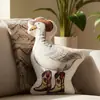 2026 Nueva Almohada Rellena de Plumas con Forma Irregular Transfronteriza Europea y Americana con Patrón de Impresión Digital, Almohada Casera Casual y Cómoda