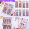 Sz/135 Feishino 3 Folhas 48 Peças Embalado Adesivos Criativos para Caderno de Bolso Adesivos Fofos Transparentes de Coração Menina para Caderno de Bolso Zamo's