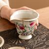Fábrica Horno Ru pastel nueve melocotones taza justa cerámica taza de distribución de té accesorios juego de té kung fu taza pública de té mar de té