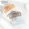 Nuevo Pinza para el Cabello Grande Hueca Wjia para Cabello Grueso, Pinza de Tiburón para Mujer, Accesorio para el Cabello de Color Gelatina de Gama Alta para la Parte Posterior de la Cabeza
