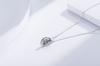 Collar de Moda de Singapur, Colgante Minimalista de Nicho Local de Doble Anillo Entrelazado, Joyería de Plata para Mujer, Cadena Versátil