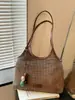 Bolsa de Playa de Paja para Vacaciones de Verano, Bolso de Hombro Tejido de Gran Capacidad, Bolso de Axila de Diseño Nicho Estilo Coreano para Viajes