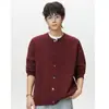 Nuevo cárdigan de punto para otoño e invierno para hombres y parejas, con patrón trenzado, estilo trendy old money, venta al por mayor de fábrica transfronteriza