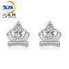 Brincos para Cabeça Brincos Femininos Moda Coreana Brincos para Orelha Joias para Orelha Doce Japonês e Coreano Zircônia Coroa Brincos de Diamante