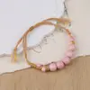 Pulsera Macaron de Cerámica Nueva de Jingdezhen Diseño Lindo Pulsera Colorida Joyería para Mujer Modelo Bestie Al por Mayor