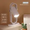 Luminária de mesa quadrada simples criativa para quarto de dormir, luminária de parede lateral de cama, personalizada para quarto de criança, luz de preenchimento, decoração LED, escrita, dormitório