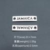 Suministro directo de fábrica placa rectangular letra inglesa conector de joyería pulsera DIY texto aleación accesorios lote