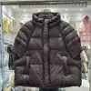 Colete de Penugem de Pato Branco 90 Outono e Inverno Novo Estilo Europeu Gola Alta Manga Tricotada Feminino Curto Design Tendência Colete
