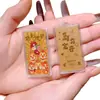 Adesivo para Celular Ano do Cavalo com Dourado Colorido do Monte Putuo, Ouro Puro 999, Adesivo para Celular Dourado Atrator de Riqueza com Suporte Adesivo, Presente de Ano Novo Atacado