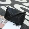Bolsa de Hombro Cruzada de Cuero de Vaca TOGO de Capa Superior con Diseño de Costura de Moda para Mujer, Versátil, Gran Capacidad, para Debajo del Brazo