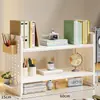 Estante de Almacenamiento de Tablero Perforado para Escritorio Estante de Libros para Escritorio de Dormitorio Escritorio para Estudio en Casa Escritorio de Oficina Estante de Exhibición de Almacenamiento Multicapa
