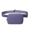 Bolso Lulu del mismo estilo en stock, riñonera antisalpicaduras, riñonera deportiva de nailon para correr, riñonera para teléfono móvil para hombres y mujeres.